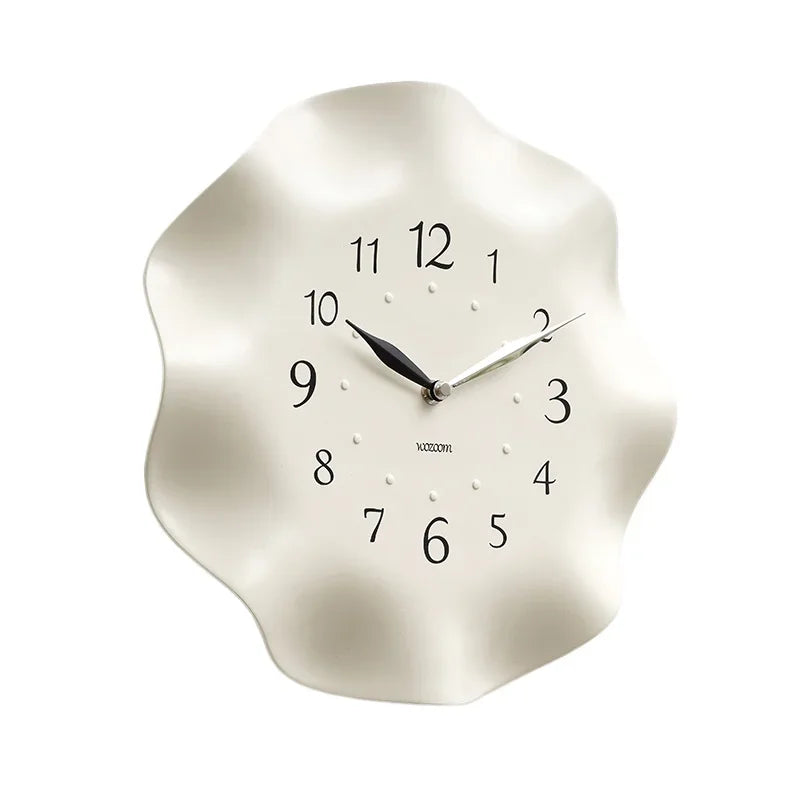 Modern Minimalist White Wall Clock | Elegant Home & Living Room Décor