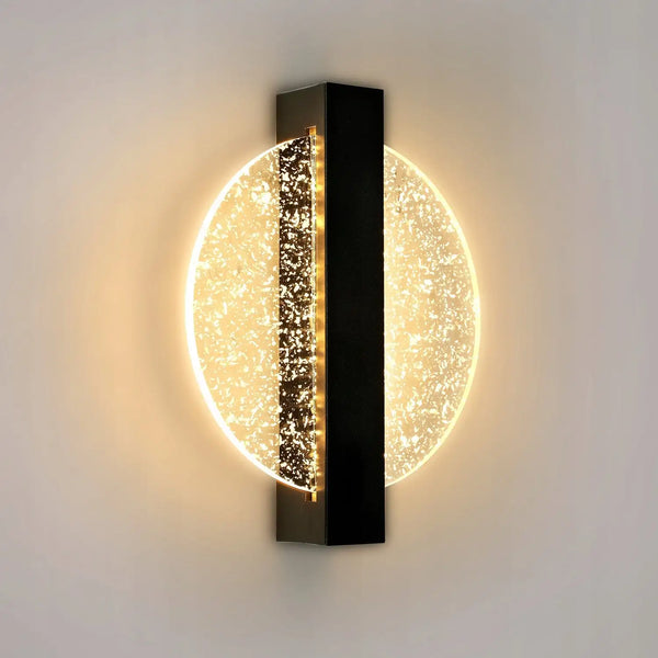 Wandlamp – Rond ontwerp – Bladsilber, warm en gezellig licht