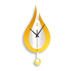 Modern Water Droplet Wall Clock | Acrylic Pendulum Clock for Home & Office Decor