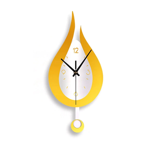 Modern Water Droplet Wall Clock | Acrylic Pendulum Clock for Home & Office Decor