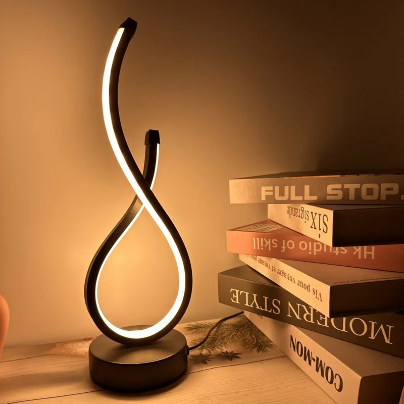 LED Table Lamp | Creative Nightstand Lamp for Bedroom, Restaurant & Café - POUEV