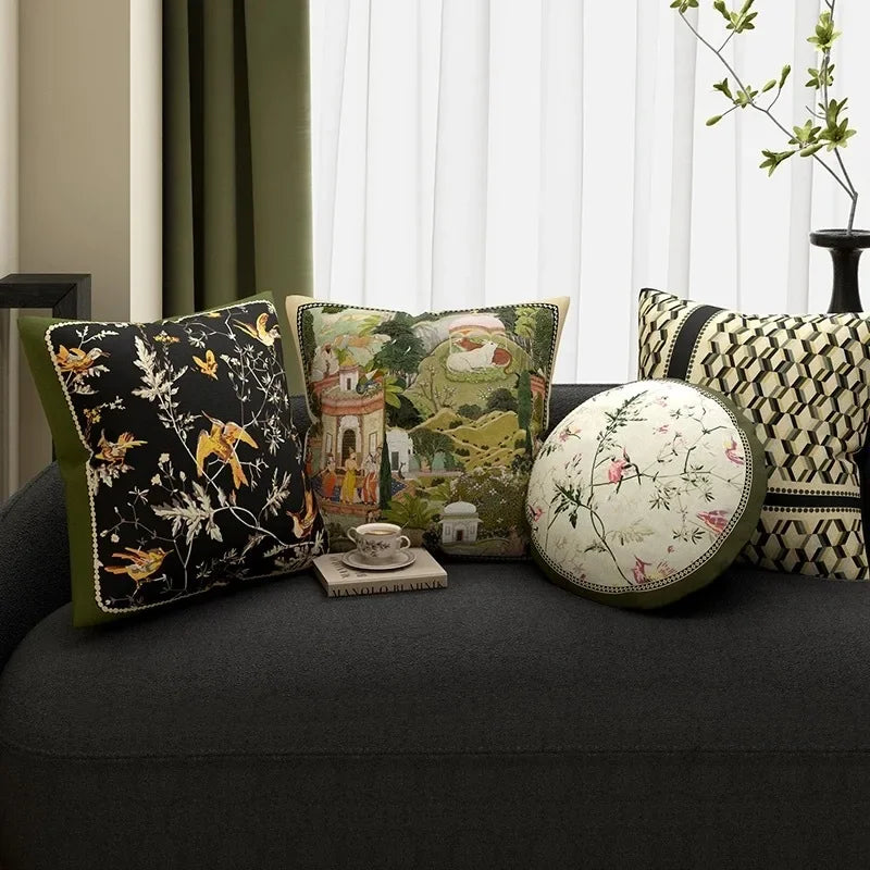 Franse Retro Kussenhoes | Luxe Decoratieve Hoes - POUEV