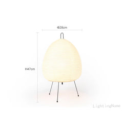 Japanese Design Akari Wabi-sabi Yong Table Lamp | Printed Rice Paper Lamp - POUEV