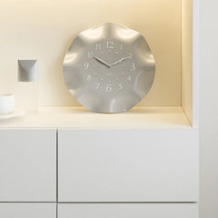 Modern Minimalist White Wall Clock | Elegant Home & Living Room Décor