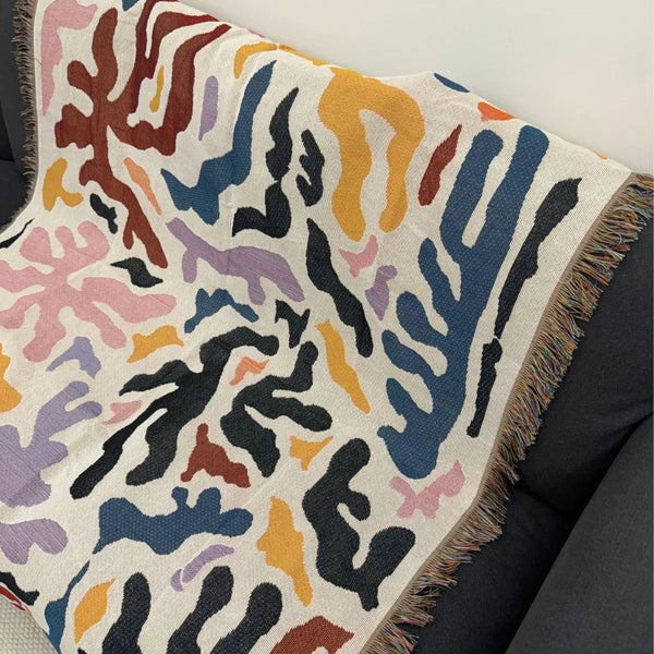 Nordic Cotton Throw Blanket | Soft & Multifunctional - POUEV