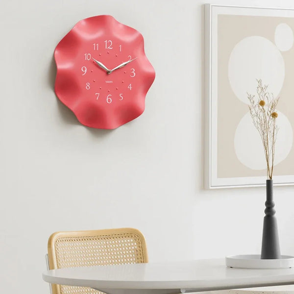 Modern Minimalist White Wall Clock | Elegant Home & Living Room Décor