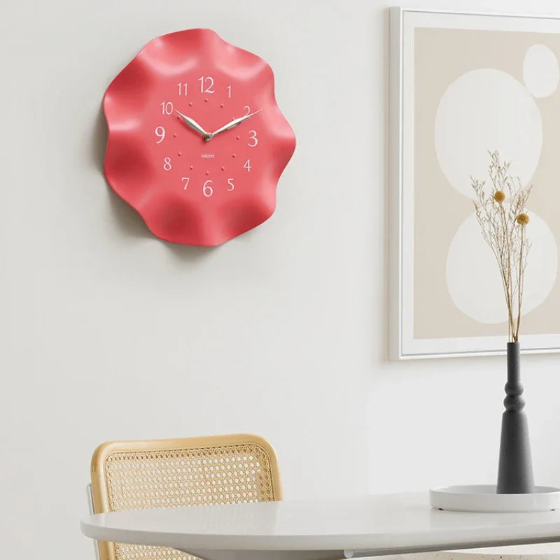 Modern Minimalist White Wall Clock | Elegant Home & Living Room Décor