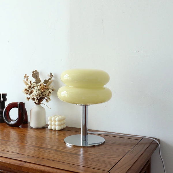 Macaron Glass Table Lamp | Trichromatic Dimming Atmosphere Lamp - POUEV