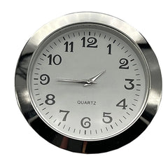 Mini Quartz Clock Insert | 55mm Round Clock Head for Handicrafts & Replacement