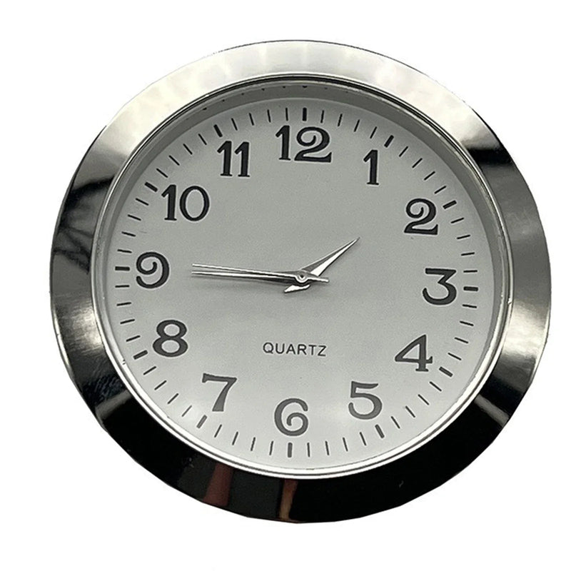 Mini Quartz Clock Insert | 55mm Round Clock Head for Handicrafts & Replacement