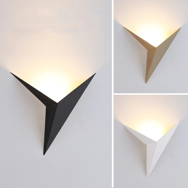 Modern Minimalist LED Wall Lamp | Triangle Shape Nordic Style - POUEV