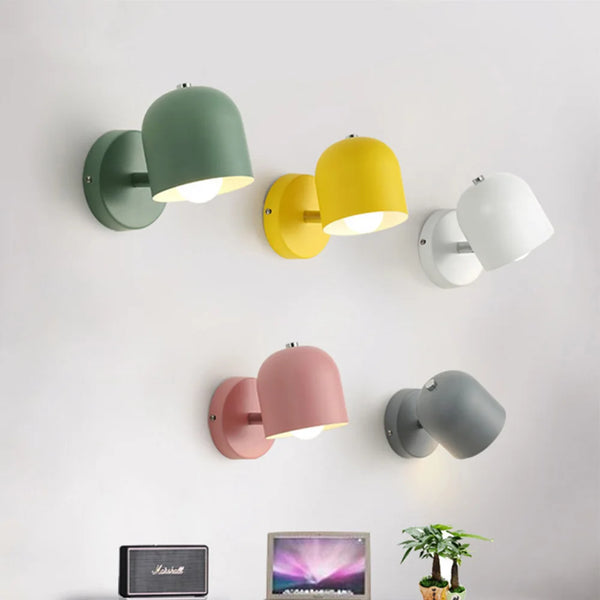 Nordic Modern LED Wall Lamp | Minimalist Macron Iron Decorative Light - POUEV