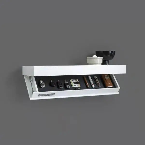 Hidden Floating Shelf with Secret Compartment | Concealed Wall Storage - POUEV