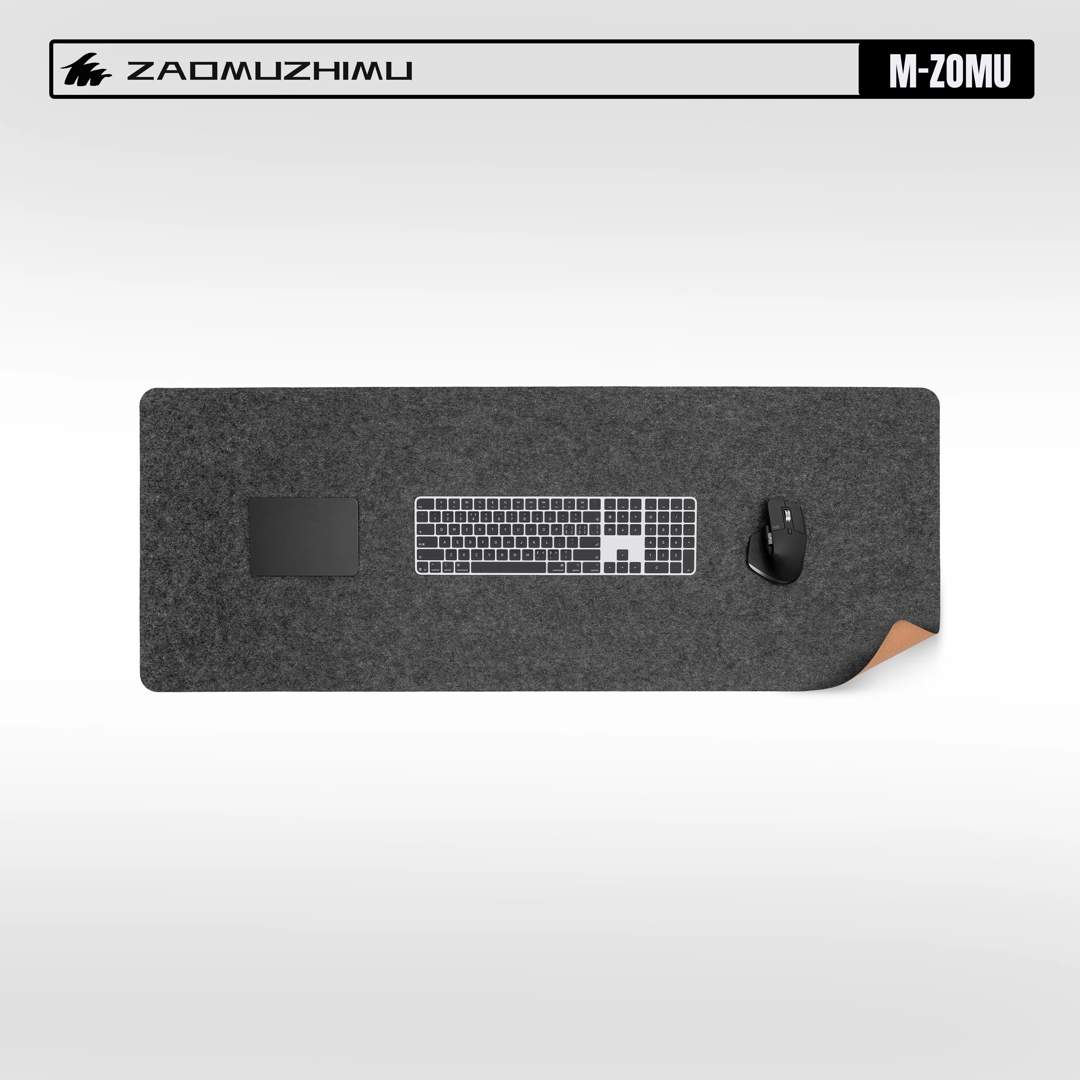 Bureau onderlegger | Gevoeld kurk | Antistatisch en geluidsreducerend - POUEV