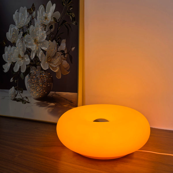 Bauhaus Table Lamp with USB Plug | Donut Design Ambient Light - POUEV