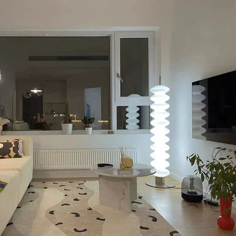 Danish Gourd Lamp | Designer Sofa Side & Living Room Floor Lamp, Nordic Creative Table Light - POUEV