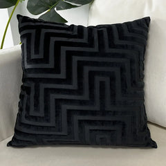 Velvet Jacquard Kussenhoes | Moderne Geometrische Luxe | Voor Sofa & Bed - POUEV