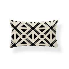 Rechthoekige Kussenhoes | Geometrisch Zigzag Design | Scandinavische Stijl - POUEV