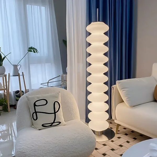 Danish Gourd Lamp | Designer Sofa Side & Living Room Floor Lamp, Nordic Creative Table Light - POUEV