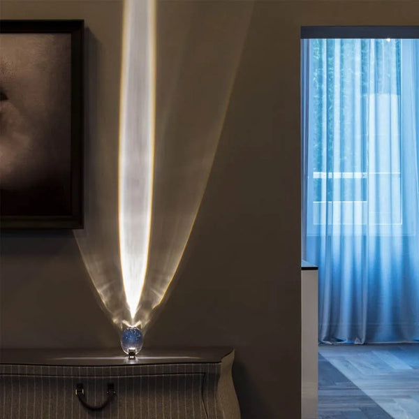 Italian Designer LED Crystal Table Lamp | Night Projector - POUEV