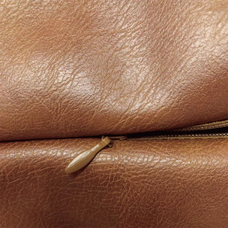 PU Leren Kussenhoes | Retro Patchwork Design | Luxe Decor voor Sofa - POUEV