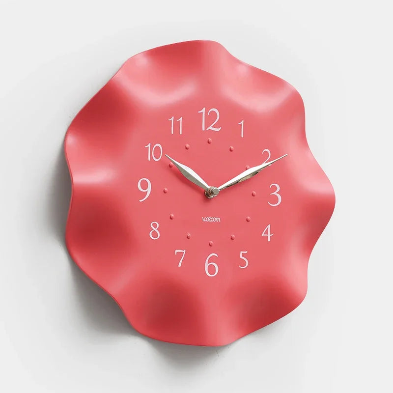 Modern Minimalist White Wall Clock | Elegant Home & Living Room Décor