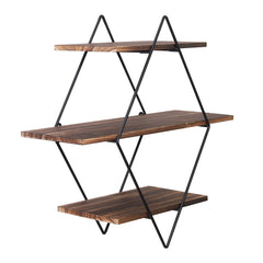 Wall-Mounted Wooden Floating Shelves | Decorative Kitchen Wall Display Shelf for Modern Home Storage - POUEV