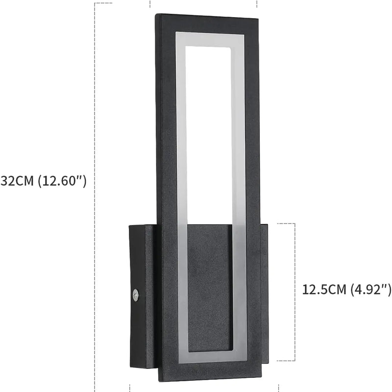 Modern LED Wall Lamp | 16W 3000K | Stylish Rectangular Wall Sconce - POUEV