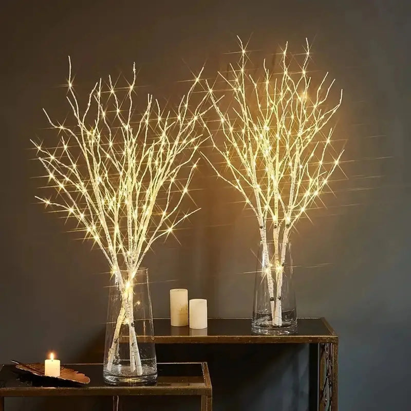 1 PC White Birch Branch LED Light | Battery Operated Festive Lights - POUEV