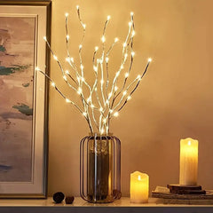 1 PC White Birch Branch LED Light | Battery Operated Festive Lights - POUEV