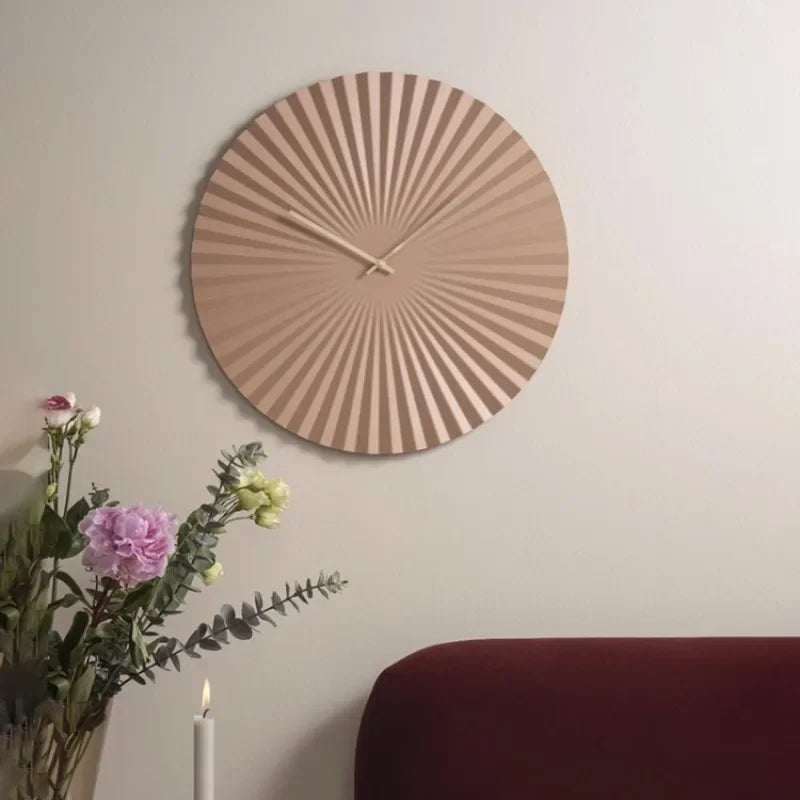 Modern Metal Wall Clock | Silent & Elegant Minimalist Clock for Home & Office