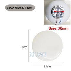 Modern Glass Wall Sconce | French Bauhaus Round Milk White Globe Lamp | Elegant Lighting - POUEV