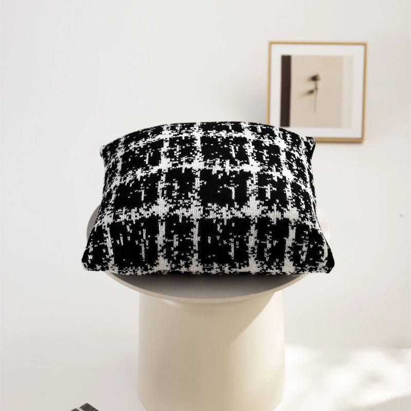 Gebreide Luxe Kussenhoes | Wolmix | Sofa Decoratie - POUEV