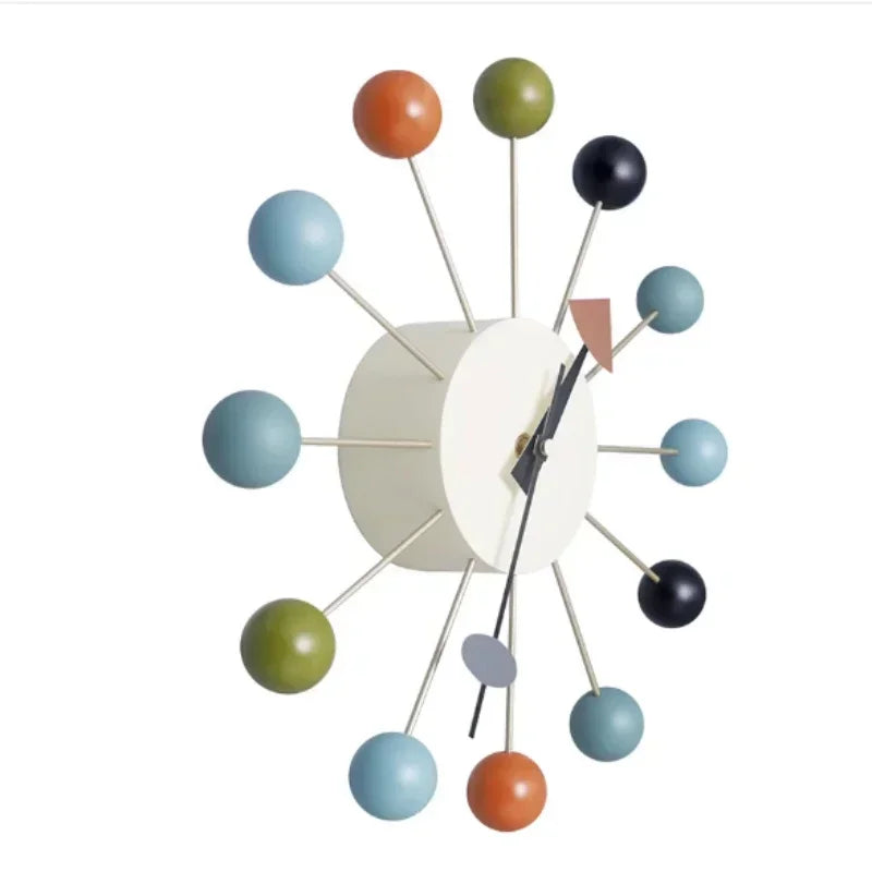Nordic Nelson Ball Wall Clock | Silent & Stylish Wall Art for Modern Interiors
