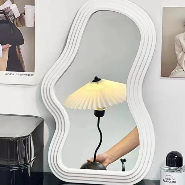Ins Cloud Shaped Mirror | Cute Wall Mirror for Bedroom, Bathroom & Living Room | Kawaii Makeup Mirror & House Decoration - POUEV