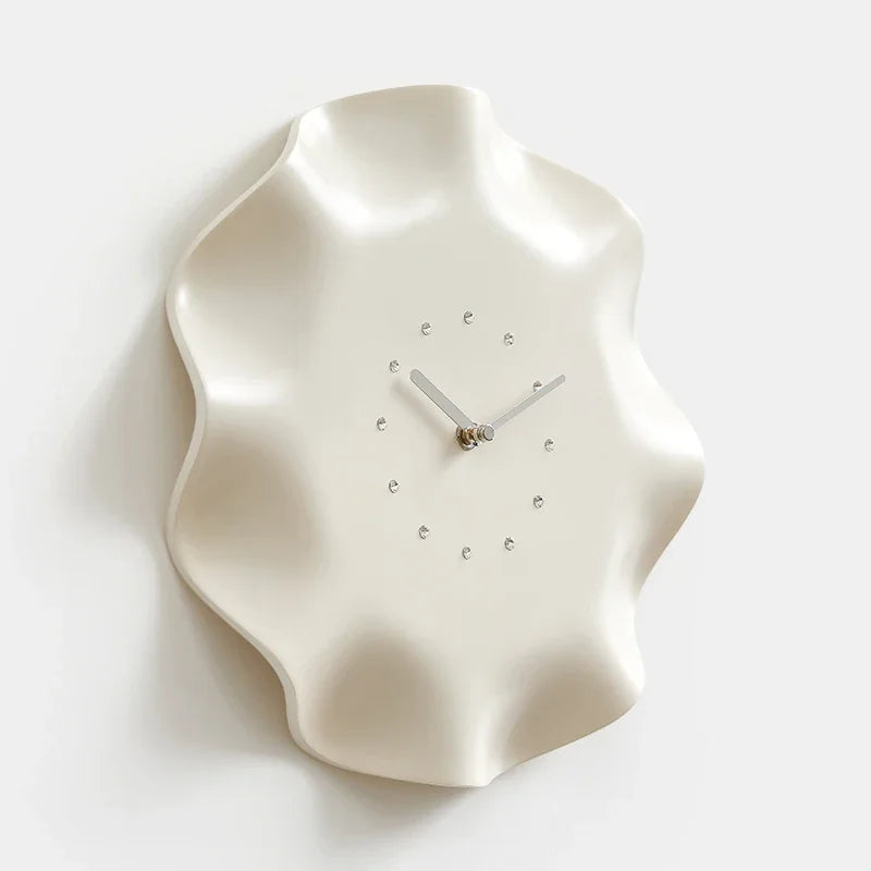 Modern Minimalist White Wall Clock | Elegant Home & Living Room Décor