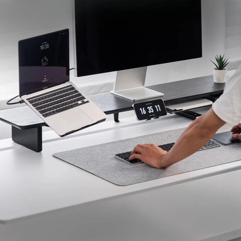 Bureau onderlegger | Gevoeld kurk | Antistatisch en geluidsreducerend - POUEV