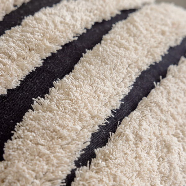 Bohemian Geometrische Kussenhoes | Beige Zwart | Decoratieve Kussenhoes Sofa - POUEV