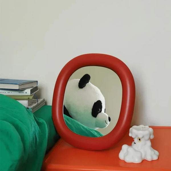 Makeup Wall Mirror | Small Irregular Funky Circle Design | Luxury Nordic Style Bathroom & Home Decoration - POUEV