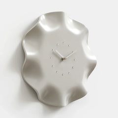Modern Minimalist White Wall Clock | Elegant Home & Living Room Décor
