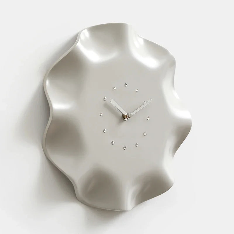 Modern Minimalist White Wall Clock | Elegant Home & Living Room Décor