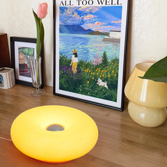 Bauhaus Table Lamp with USB Plug | Donut Design Ambient Light - POUEV