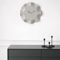 Modern Minimalist White Wall Clock | Elegant Home & Living Room Décor