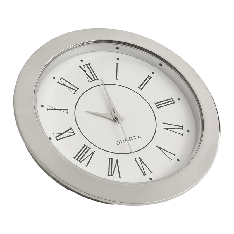 Mini Quartz Clock Insert | 55mm Round Clock Head for Handicrafts & Replacement