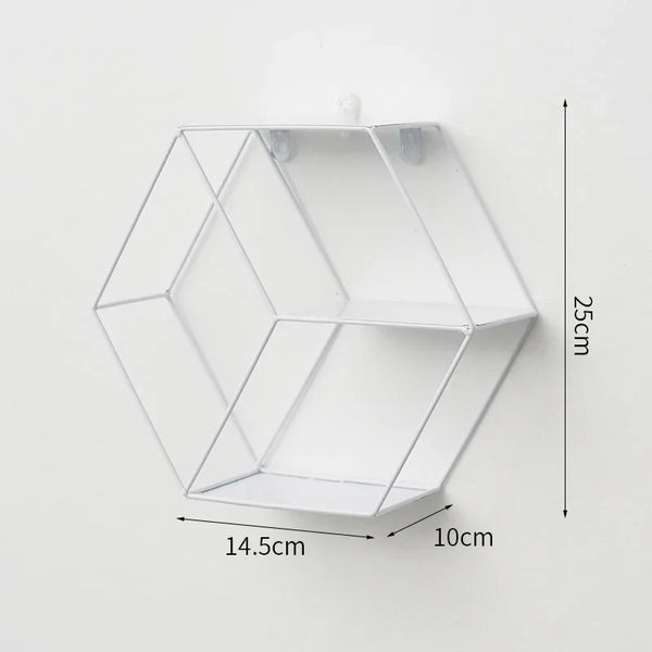 Wall-Mounted Circular Floating Shelf | Decorative Nordic Storage Rack for Plants & Décor - POUEV