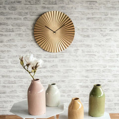 Modern Metal Wall Clock | Silent & Elegant Minimalist Clock for Home & Office