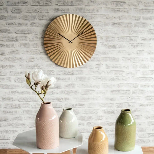 Modern Metal Wall Clock | Silent & Elegant Minimalist Clock for Home & Office