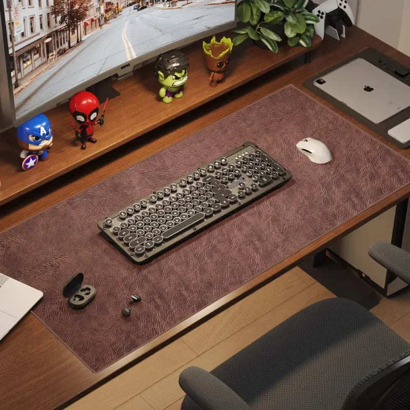 Grote Mousepad – Waterdicht | Antislip PU Suede Desk Mat voor Computer en Gaming - POUEV