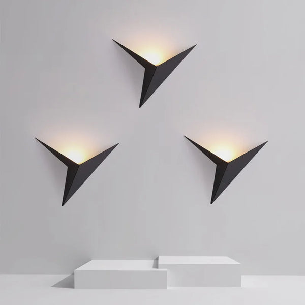 Modern Minimalist LED Wall Lamp | Triangle Shape Nordic Style - POUEV