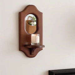 Wall-Mounted Hanging Mirror | Sleek & Functional Cosmetic Mirror for Dressing Room & Kitchen - POUEV